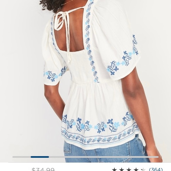 SOLD embroidered blouse - Picture 7 of 8